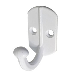 PERCHA ALUM.  SIMPLE  BLANCA