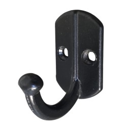 PERCHA ALUM.  SIMPLE  NEGRA