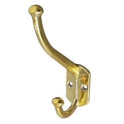 PERCHA ALUM. DOBLE VERT. ORO