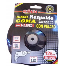 DISCO ESMERIL KOLN VELCRO 5 P/TALA RESPALDO (U)