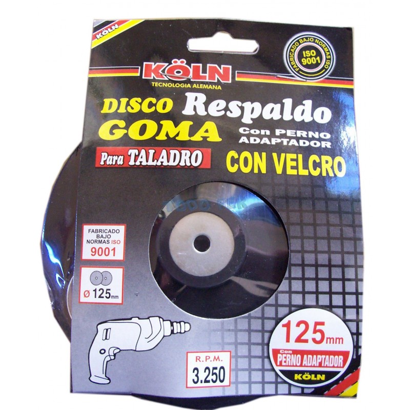 DISCO ESMERIL KOLN VELCRO 5 P/TALA RESPALDO (U)