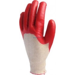 GUANTE G-SOL PVC ROJO VENT. P.ELAST. (PAR)