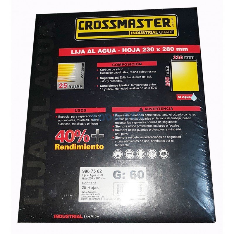 LIJA AL AGUA  CROSS  360 (25H)