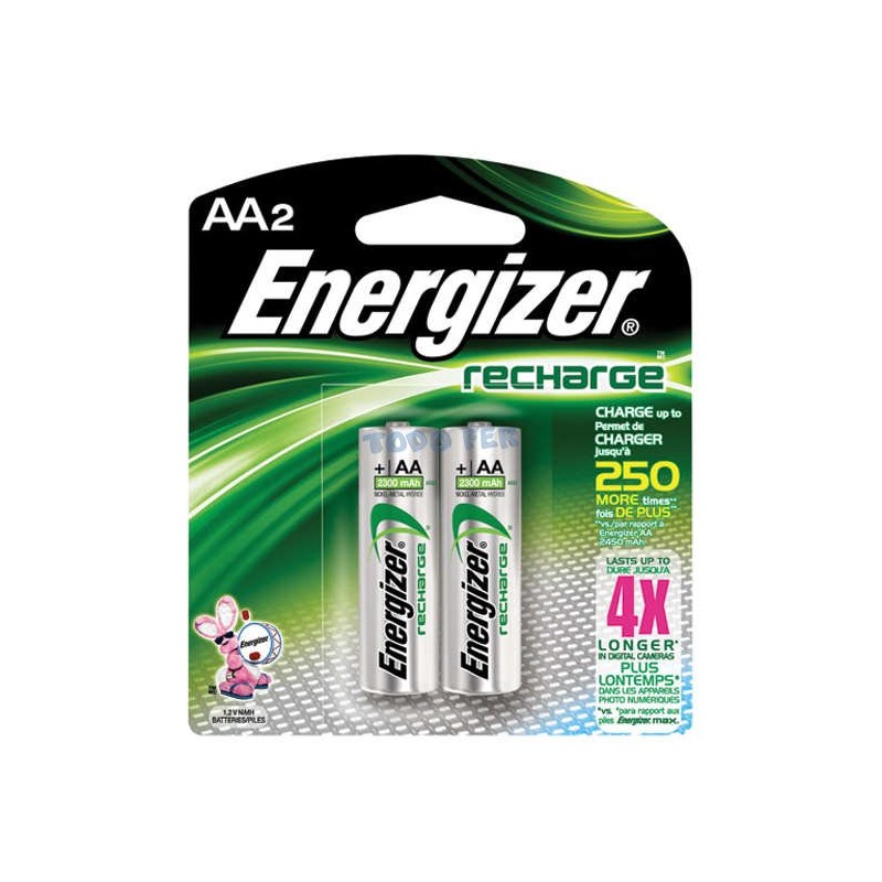 PILAS ENERGIZER RECARG. AA X 2 UN.NH15