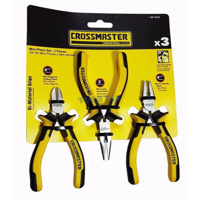 MINI-PINZA SET X 3 CROSS (ALIC - M.CAÑA - UNIV)