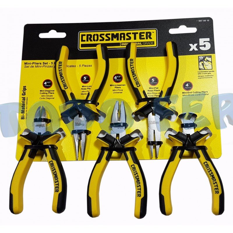 MINI-PINZA SET X 5 CROSS (2 ALIC - UNIV - M.CAÑA - P.PLANA)