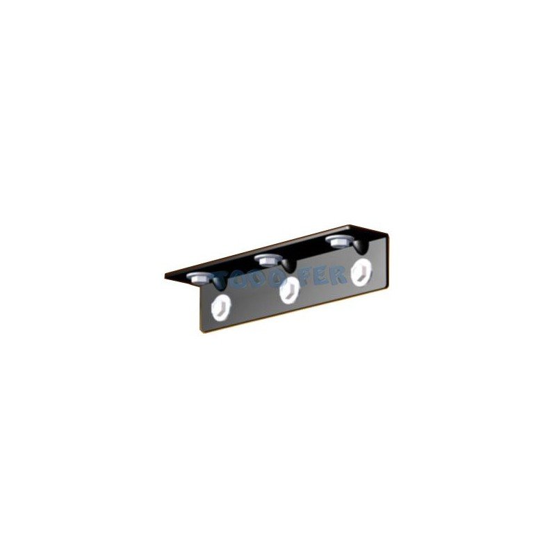 CONECTOR ANGULO  67X30X30 NEG.(12U)