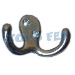 PERCHA PLATA DOBLE HORIZONTAL(ZAMAC