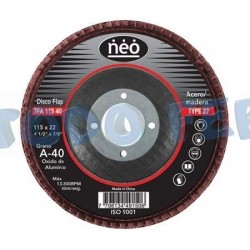 DISCO FLAP NEO O.ALUM. 178 GR. 40