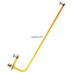 BARRAL P/GAS DOBLE LARGO C/2 LLAVES