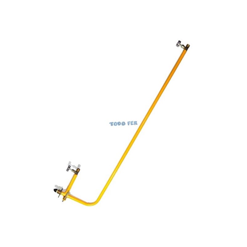 BARRAL P/GAS DOBLE LARGO C/2 LLAVES