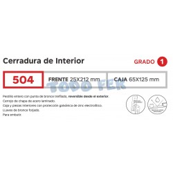 CERRADURA  KALLAY  504 (102)