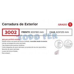 CERRADURA  KALLAY 3002 (206)