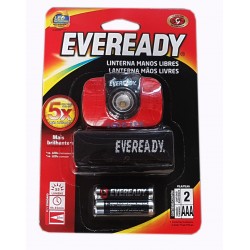 LINTERNA EVEREADY LED HEADLIGHT C/2AAA 55LU 9HS 20MTS