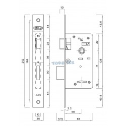 CERRADURA  KALLAY 4006 (208)