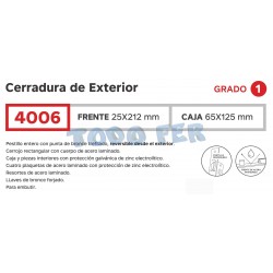CERRADURA  KALLAY 4006 (208)