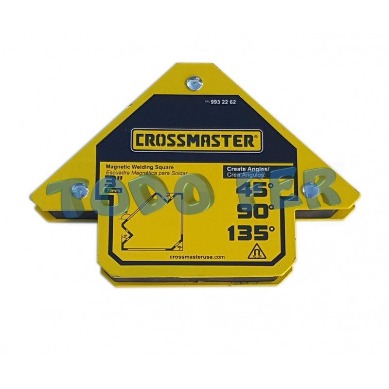 ESCUADRA MAGNÉTICA CROSS  3 ANG 11KG 75MM