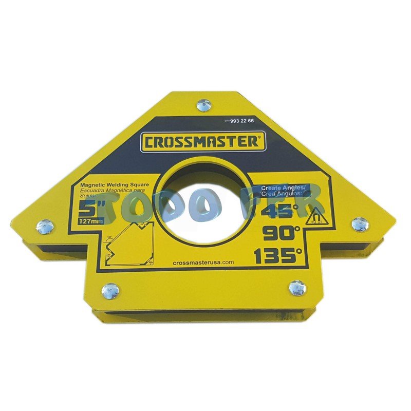 ESCUADRA MAGNÉTICA CROSS  3 ANG 34KG 127MM