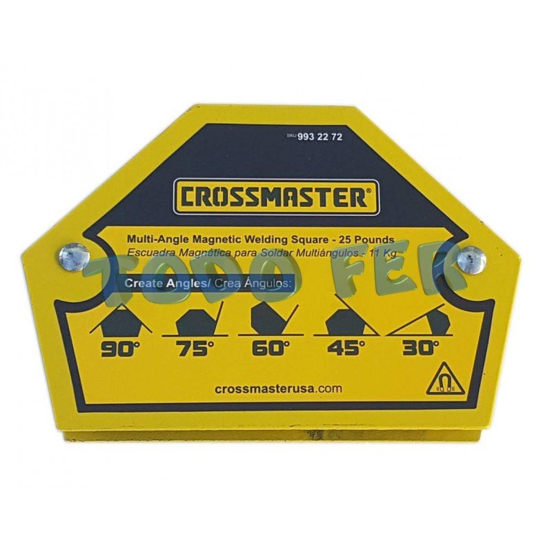 ESCUADRA MAGNÉTICA CROSS  5 ANG 11KG
