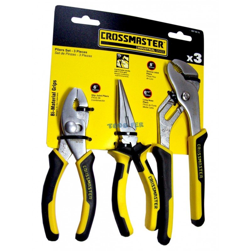 PINZA SET X 3 CROSS (FORD - M.CAÑA - LORO)