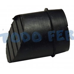 REGATON GOMA ESCALERA 22MM NEGRO (10U)