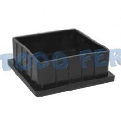 REGATON PLAST. CUAD. 40X40 NEGRO (25U)