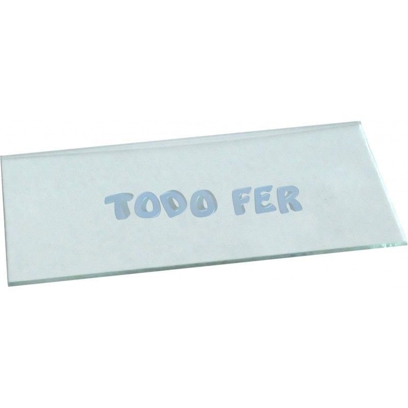 VIDRIO RECT.P/MASCARA TRANSP.