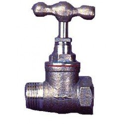 LLAVE PASO HIERRO 3/4 CROMO