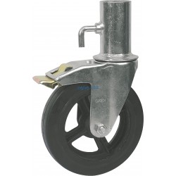 RUEDA ANDAMIO 160MM FUND GOMA HORQ CHAPA	