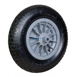 RUEDA NEUM. EJE DOBLE CARRET 390MM