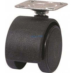 RUEDA P/MUEBLES DOBLE BASE GIRAT 50MM