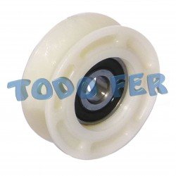 RUEDA PORTON NYLON V 50 MM - 1 RULEMAN