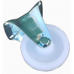 RUEDA PP BLANCA BASE FIJA 100MM