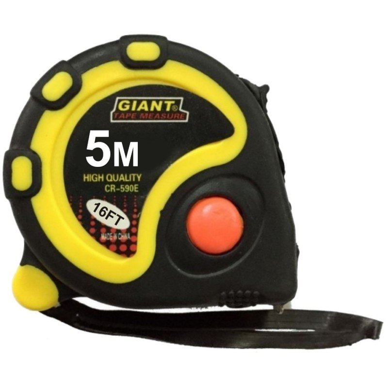 CINTA METR. GOMA C/FRENO   5MT.GIANT
