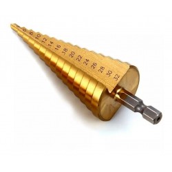 MECHA CONICA ESCALONADA 4MM A 32MM