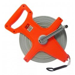 CINTA METR. AGRIMENSOR 100 MTS C/MANIJA