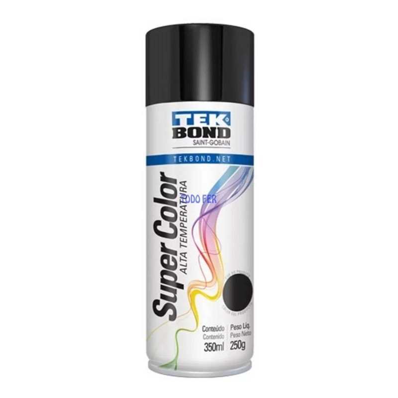 PINTURA ALTA TEMP AEROSOL NEGR BRILL 350ML/250GRS
