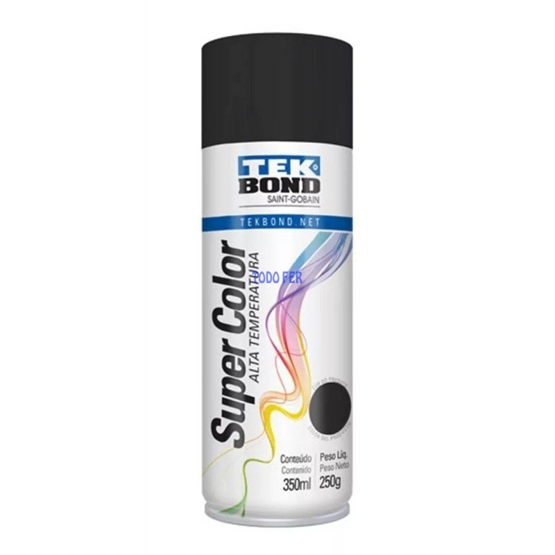 PINTURA ALTA TEMP AEROSOL NEGR MATE 350ML/250GRS