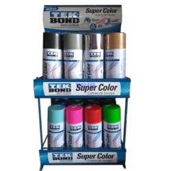 EXHIBIDOR TEK BOND PINTURAS AEROSOL 24 LATAS
