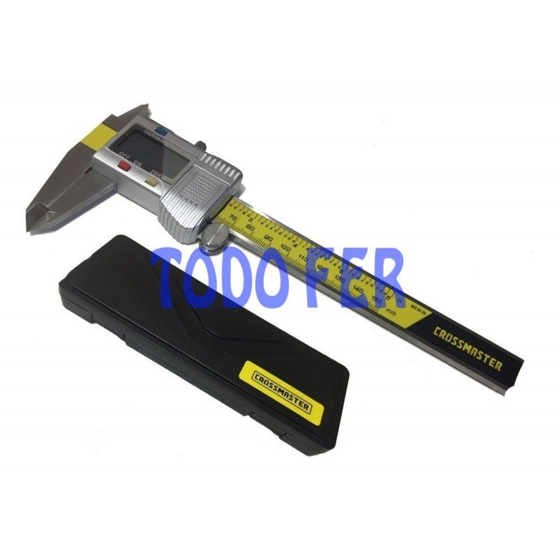 CALIBRE DIGITAL CROSS ACERO Y  PLAST 150MM