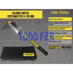 CALIBRE DIGITAL CROSS ACERO Y  PLAST 150MM