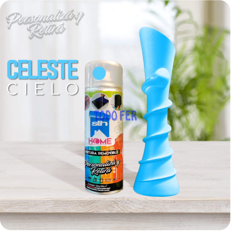 PINTURA REMOVIBLE AEROSOL CELESTE 308ML/220GRS