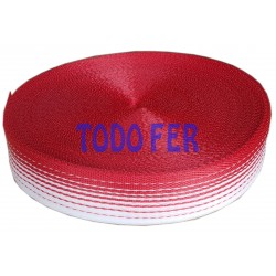 CINTA RAYADA  P/SILLON.ROJO