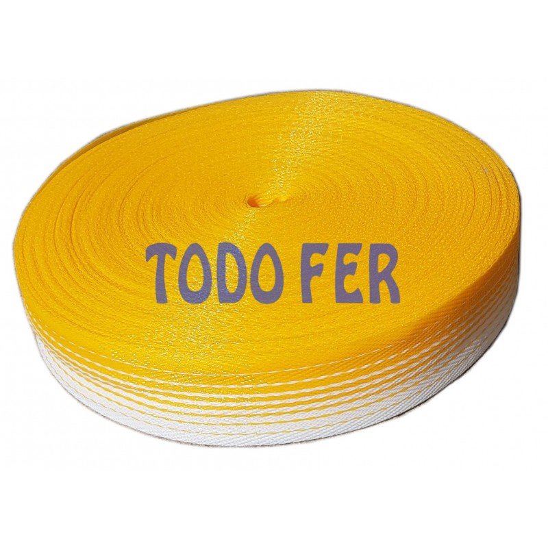 CINTA RAYADA  P/SILLON.AMARILLA