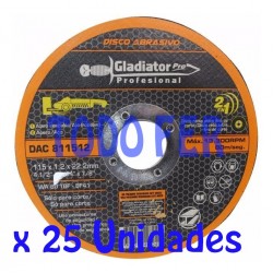 DISCO OXI.ALUM. GLADIATOR PLANO 115X1,2 (25U)
