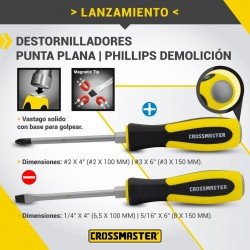 DESTOR. CROSS  DEMOLICION PL 6,5 X 100MM