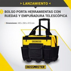 BOLSO P.HERRAM. CROSS C/RUEDAS 44X26X41CM