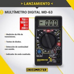 TESTER MULTIMETRO DIGITAL CROSS 200-1000V