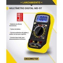 TESTER MULTIMETRO DIGITAL CROSS 200-600V