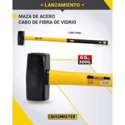 MAZA ALBAÑIL  CROSS  3000GR ACERO C/LARGO